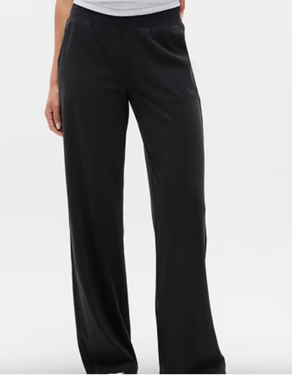 Athleta Venice Wide Leg Pants - Black